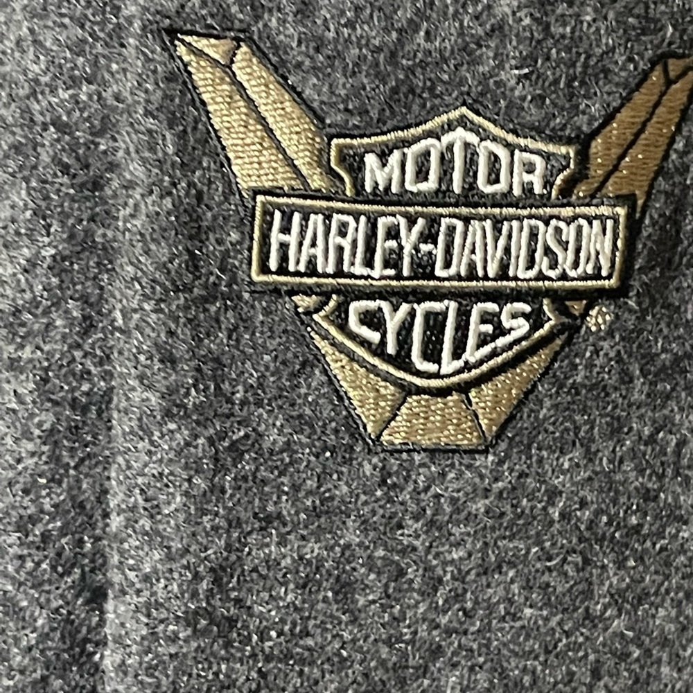 HARLEY DAVIDSON GREY  WOOL/RAYON BLEND COAT - Picture 6 of 12